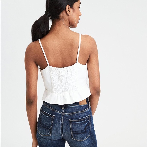 American eagle denim cami crop top - Picture 2 of 4